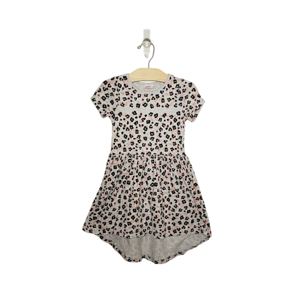 Milky Clothing Australia 3T Glitter Cheetah Print High Low Short Sleeve Dress